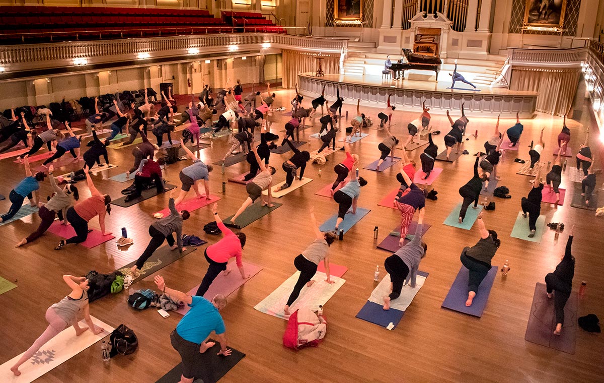 Yoga in the Great Hall