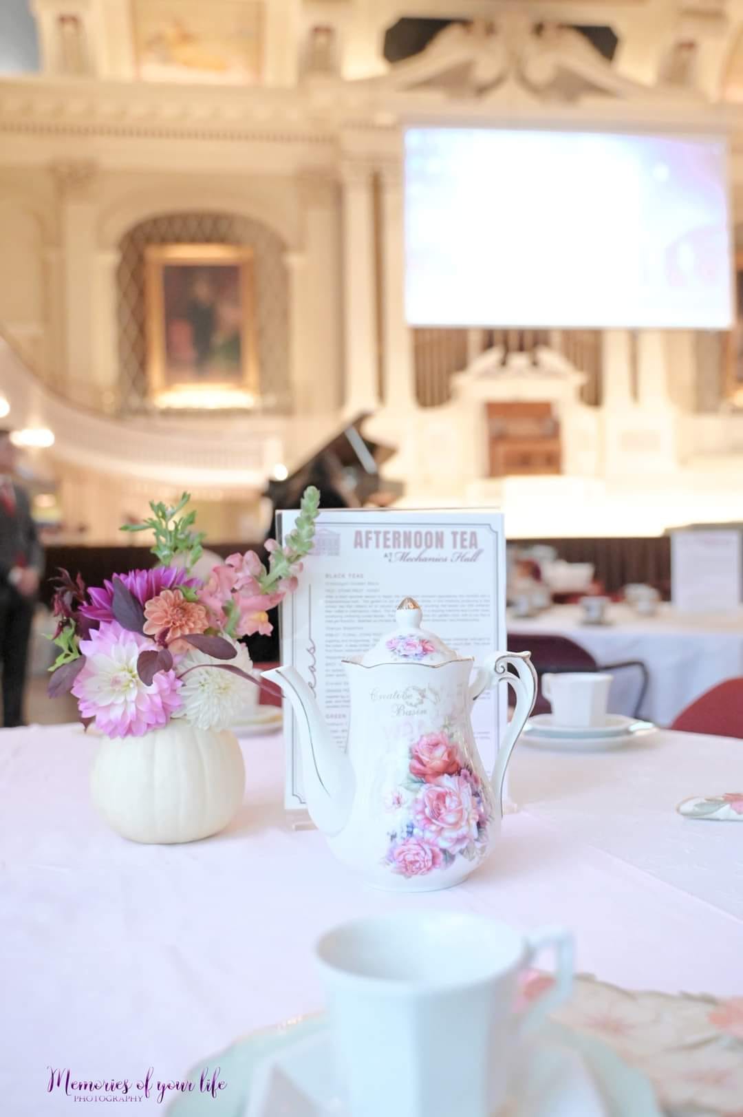 The Blissful Tea Party Holiday Royal Tea Mechanics Hall